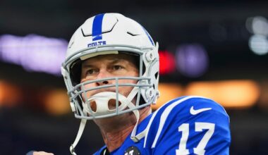 Philip Rivers of the Indianapolis Colts throws a pass