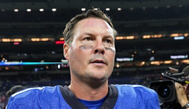 Former Indianapolis Colts quarterback Philip Rivers postgame