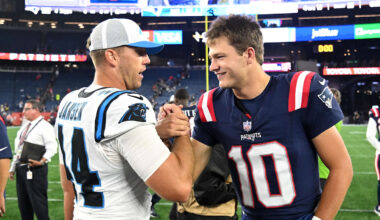 NFL Analyst's Drake Maye, Sam Darnold Panthers Take Makes No Sense