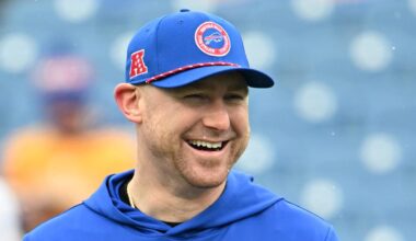 Former Carolina Panthers offensive coordinator Joe Brady