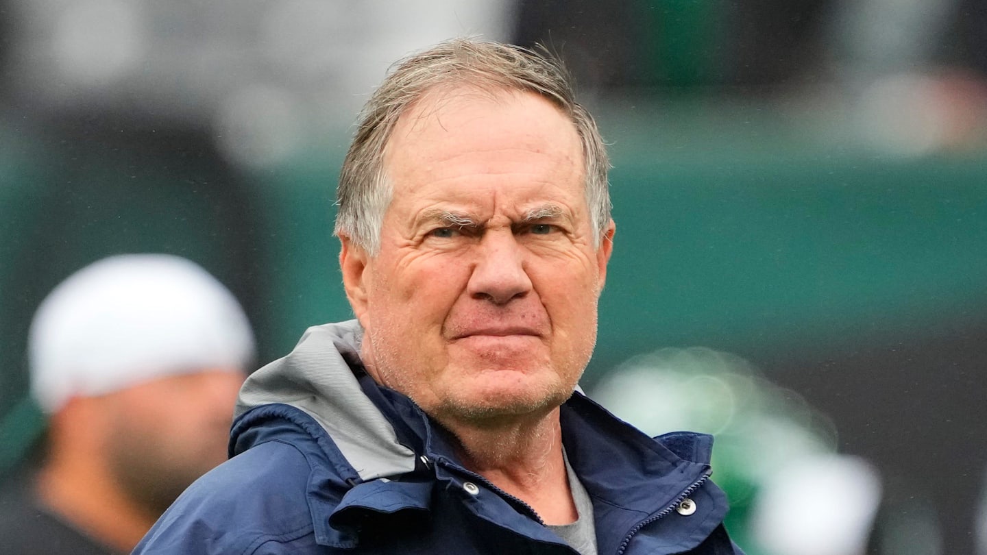 New England Patriots head coach Bill Belichick on the sidelines