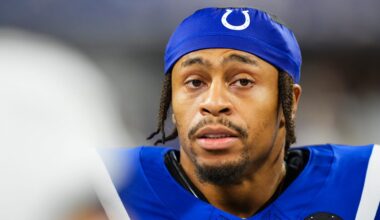 Indianapolis Colts' Jonathan Taylor pregame