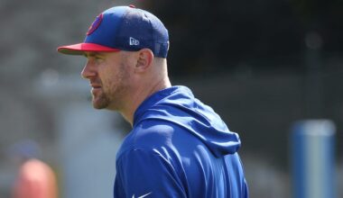 Bills' new head coach Joe Brady gets emotional thanking predecessor Sean McDermott