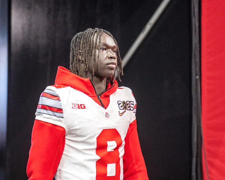 Ontario High School's 2025 Ohio Mr. Football candidate and current Ohio State Buckeye freshman Bodpegn Miller was on the field to watch the College Football Playoff National Championship. His Buckeyes beat Notre Dame 34-23 for the first National Championship since 2014 and their ninth title in program history.