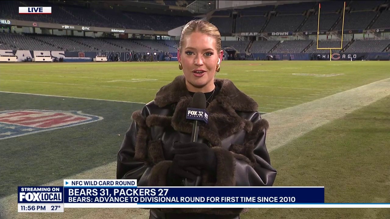 What Cassie saw from the Bears locker room after the Wild Card win