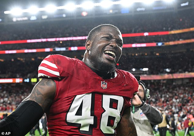 Bethune (pictured) took on greater importance in his second season after Fred Warner's injury