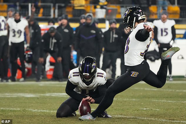 Loop missed a crucial kick against the Steelers which saw Baltimore fail to reach the playoffs