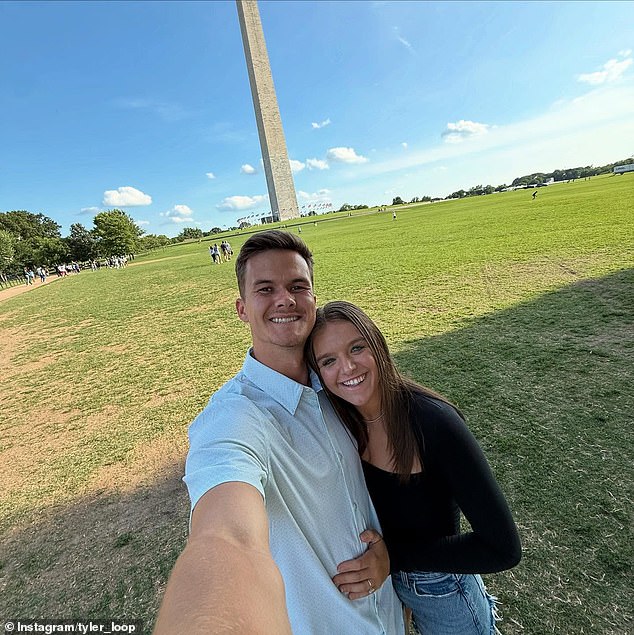 The couple have been together for just over a year and started dating while he was in Arizona