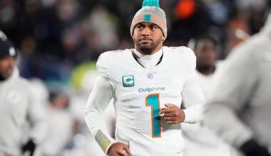 Tua Tagovailoa was benched for the final three games of the Miami Dolphins' season