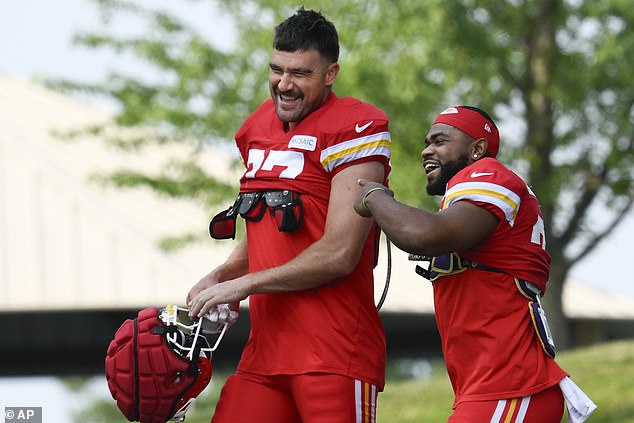 Kelce took Edwards-Helaire under his wing as the running back struggled with PTSD