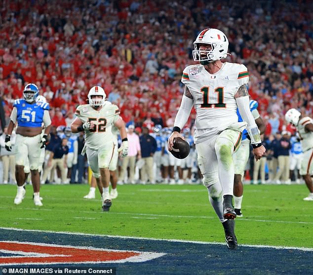 Miami outlasted Ole Miss to reach their first national championship game since 2001