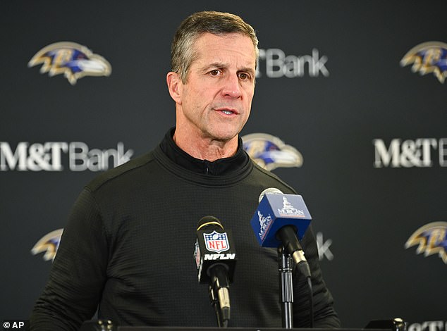 Stefanski's rumored move comes as John Harbaugh (pictured) prepares to join the Giants