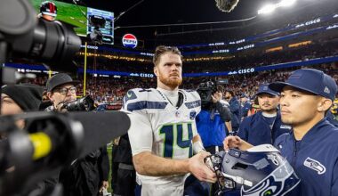 There is growing belief in Seattle that Seahawks quarterback Dam Darnold will be under center as the NFC's top seed hosts the San Francisco 49ers on Saturday in the divisional round