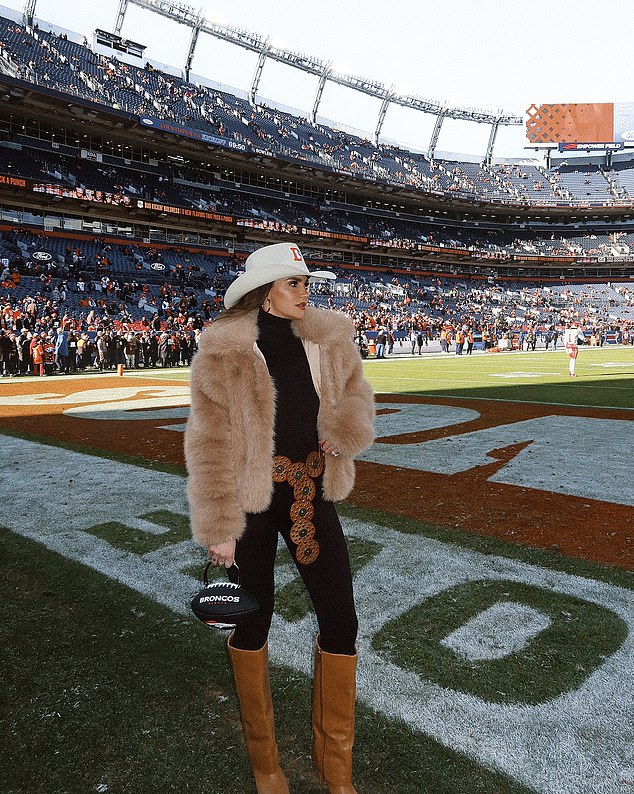 Kennedy, a former Baylor soccer player, regularly supports her husband at Mile High stadium