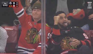 Bears fans were left angry after seeing Caleb Williams enjoying a night out at a hockey game