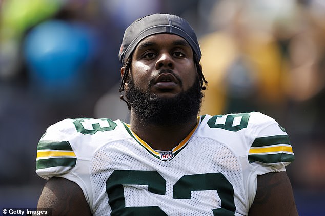 The 6ft 6ins offensive tackle, 25, was reportedly found with a firearm by TSA agents on Friday