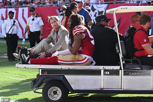 Linebacker Fred Warner missed most of the season for the 49ers after a broken ankle