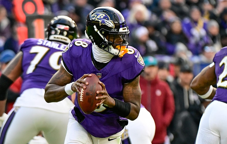 Ravens quarterback Lamar Jackson