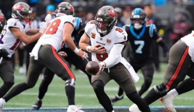 NFL props Buccaneers vs. Panthers at DraftKings: Target Baker Mayfield, Panthers team total on Saturday