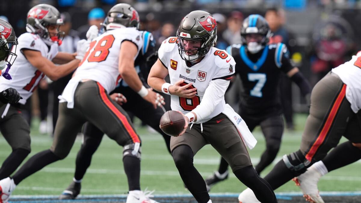 NFL props Buccaneers vs. Panthers at DraftKings: Target Baker Mayfield, Panthers team total on Saturday