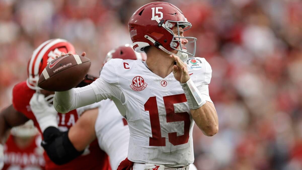 Alabama QB Ty Simpson benched in second half of Rose Bowl vs. Indiana