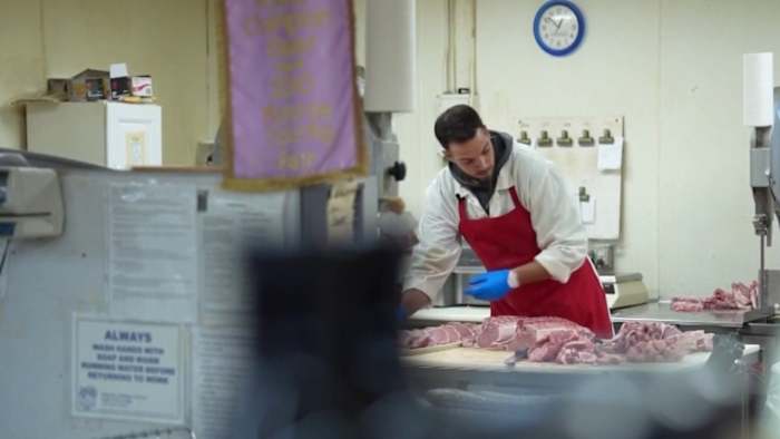 Detroit Lions in-game host balances family butcher shop, sports career