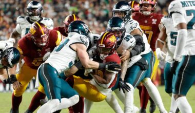 Computer model locks in Commanders vs. Eagles picks, score prediction