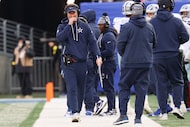 Dallas Cowboys head coach Brian Schottenheimer during the first half of an NFL game on...