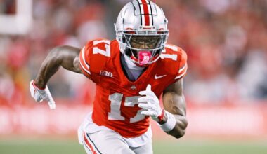 Ohio State's Carnell Tate declares for NFL draft after standout season