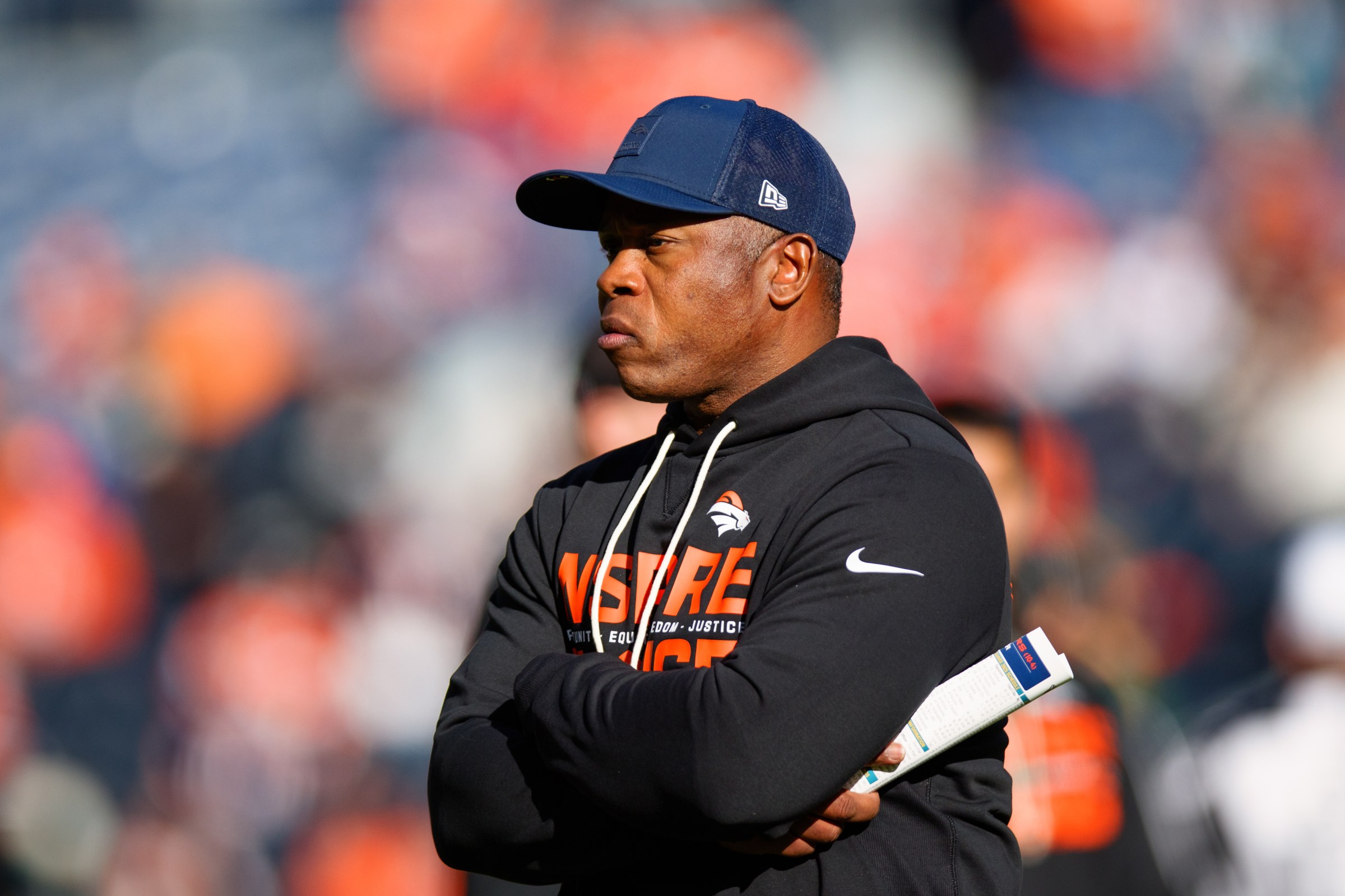 Defensive Coordinator Vance Joseph of the Denver Broncos