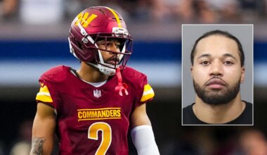 Commanders star arrested on gun charges in Ohio