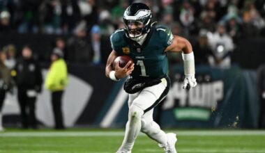 49ers vs. Eagles NFL Wild Card: Jalen Hurts among anytime touchdown scorer bets