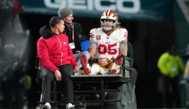 San Francisco 49ers Tight End George Kittle Carted Off After Achilles injury