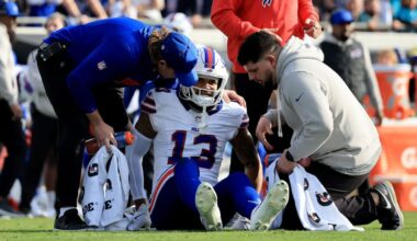 Bills lose Gabe Davis to torn ACL; Jordan Poyer out at Broncos