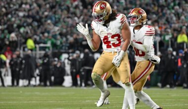 Former NFL OL celebrates pair of 49ers' Eric Kendricks, Garret Wallow