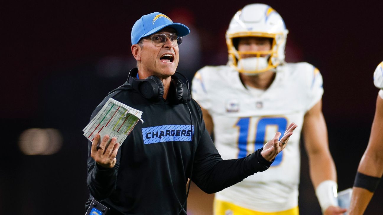 Harbaugh: Chargers' offensive staff changes about 'fresh start'