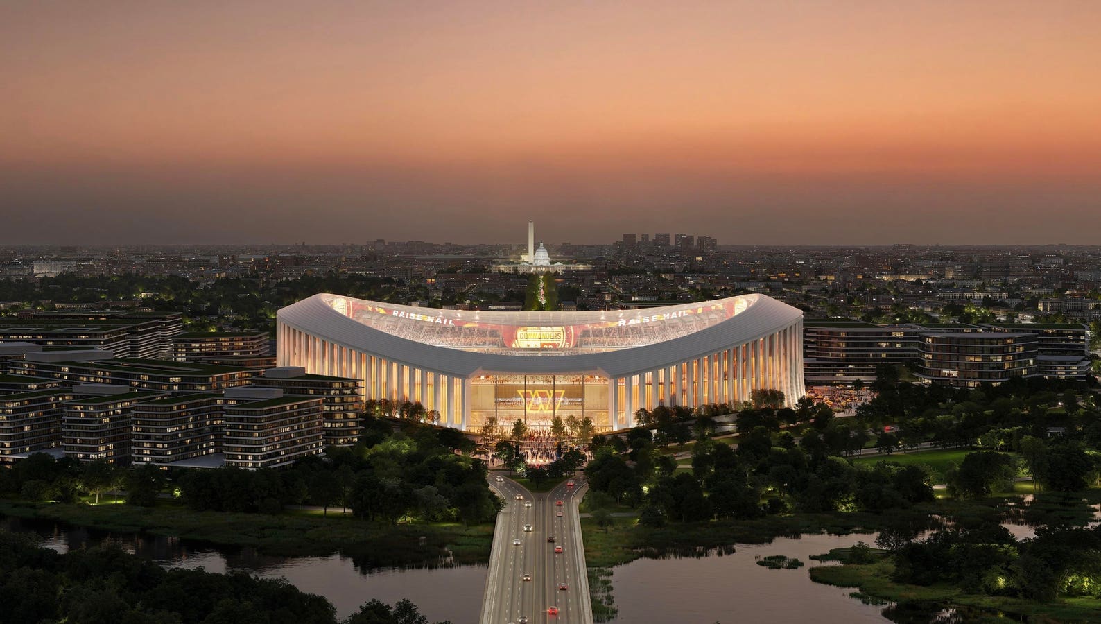 Renderings Released For Washington Commanders’ Planned Roofed Stadium