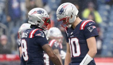 Stefon Diggs has Drake Maye’s back after recent fumble issues