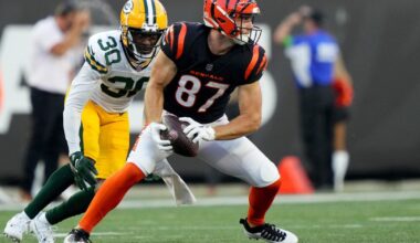 Bengals Re-Sign TE Tanner Hudson