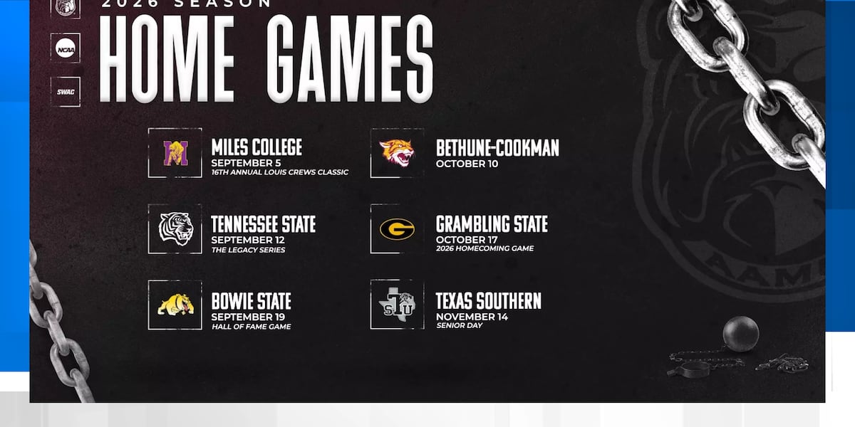 Alabama A&M announces 2026 football schedule