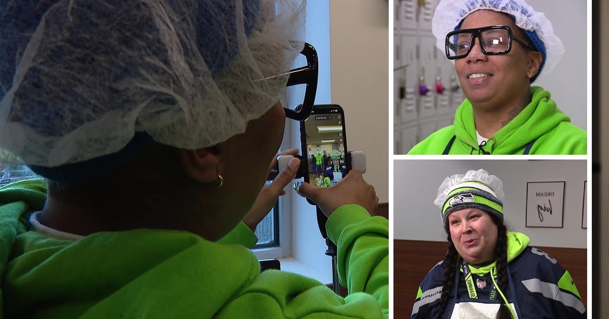 SeaTac grocery workers dance for a Seahawks win