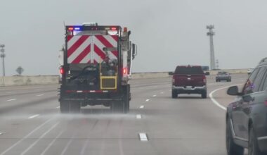 Map: Icy roads in Houston on Monday