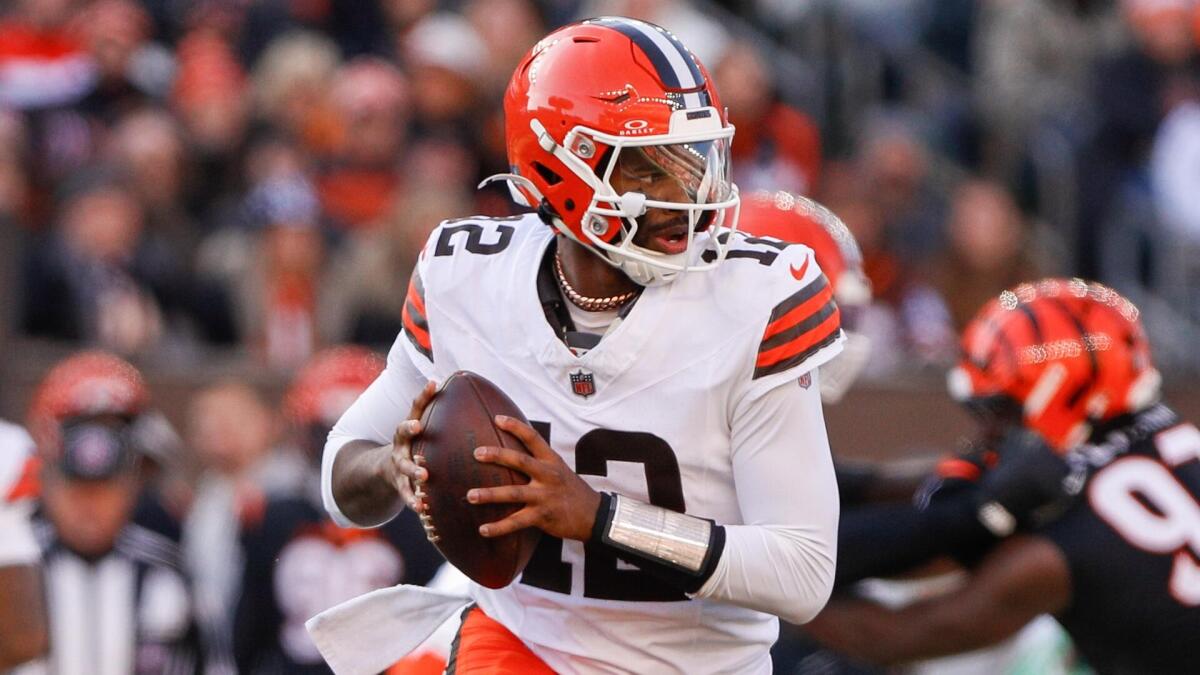 New Browns coach Todd Monken jokes with Shedeur Sanders about rebuffing Ravens at draft