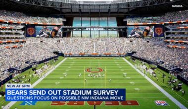 Chicago Bears stadium news: Survey asks season ticket holders whether they'd support move to northwest Indiana