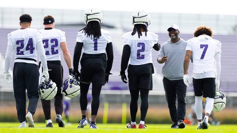 Minnesota Vikings defensive pass game coordinator, Daronte Jones