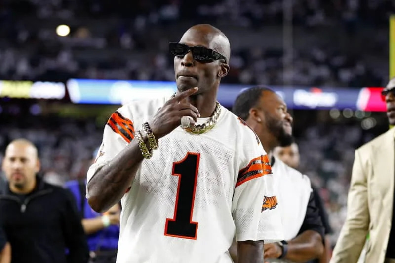 CINCINNATI, OH – SEPTEMBER 25: Former NFL, American Football Herren, USA player Chad Johnson before the game against the Los Angeles Rams and the Cincinnati Bengals on September 25, 2023, at Paycor Stadium in Cincinnati, OH. Photo by Ian Johnson/Icon Sportswire NFL: SEP 25 Rams at Bengals EDITORIAL USE ONLY Icon230925072