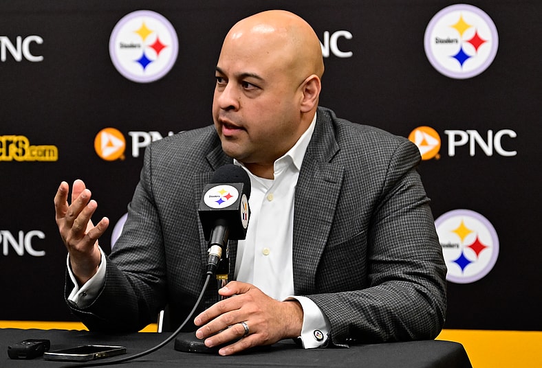 Steelers general manager Omar Khan