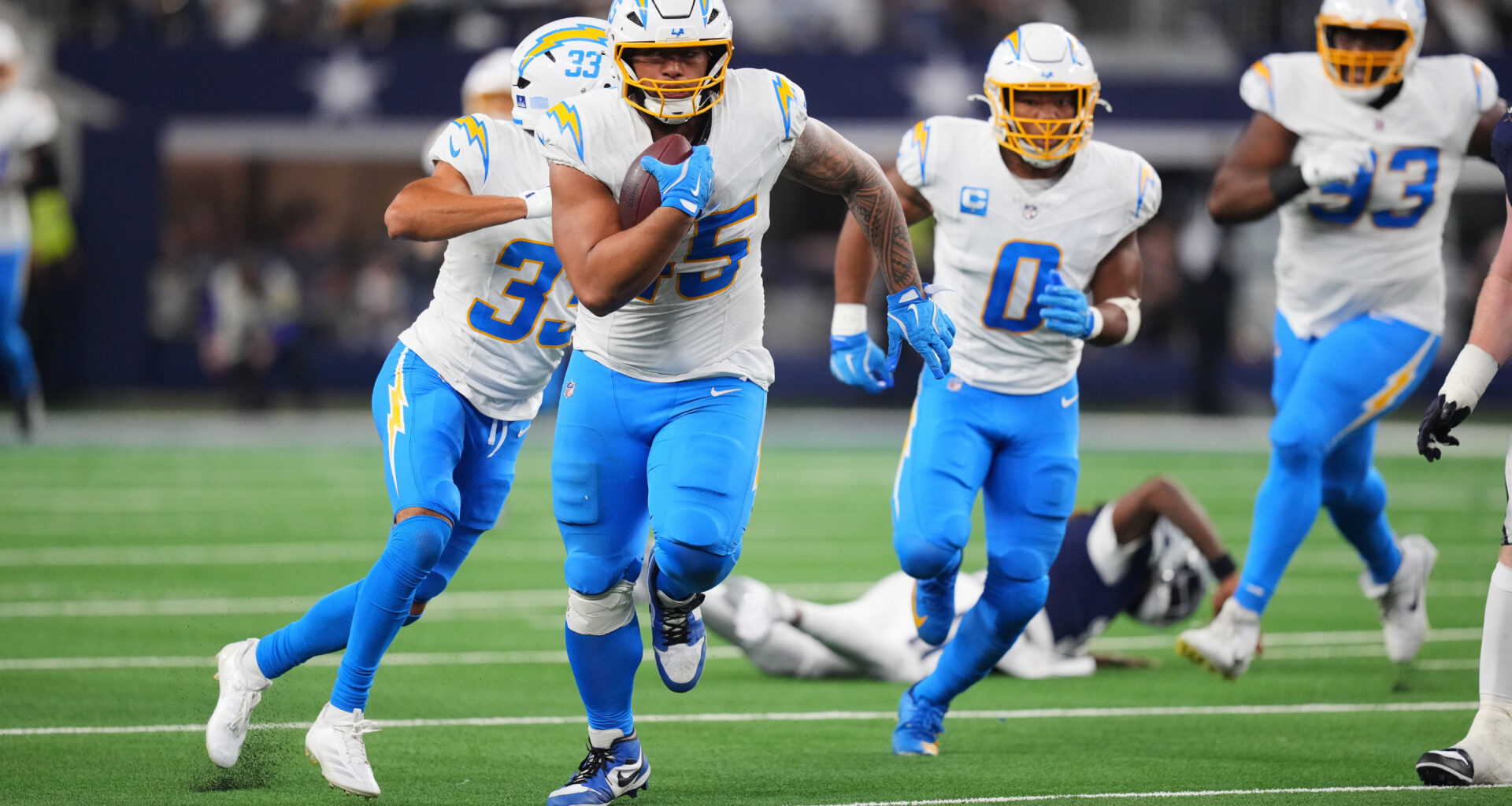 Chargers have cap space to be aggressive in retaining pass rush trio of Tuipulotu, Mack and Oweh