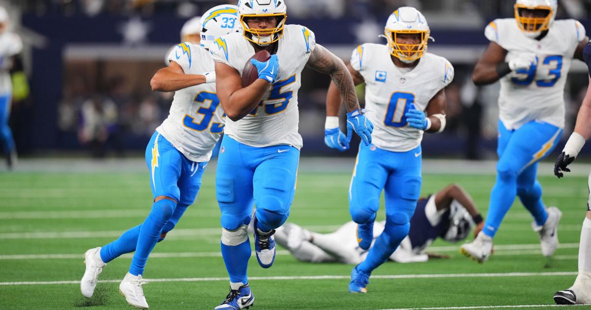 Chargers have cap space to be aggressive in retaining pass rush trio of Tuipulotu, Mack and Oweh | NFL