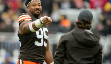 Browns' Myles Garrett will try to break NFL sacks record in finale against Bengals and Joe Burrow | National Sports